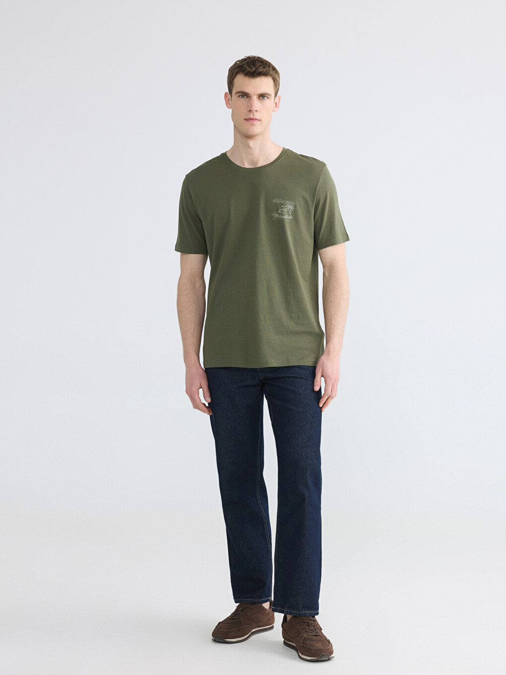 Crew Neck Printed Men's T-Shirt-1