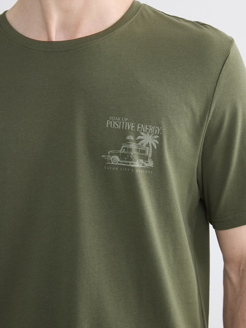 Crew Neck Printed Men's T-Shirt-2