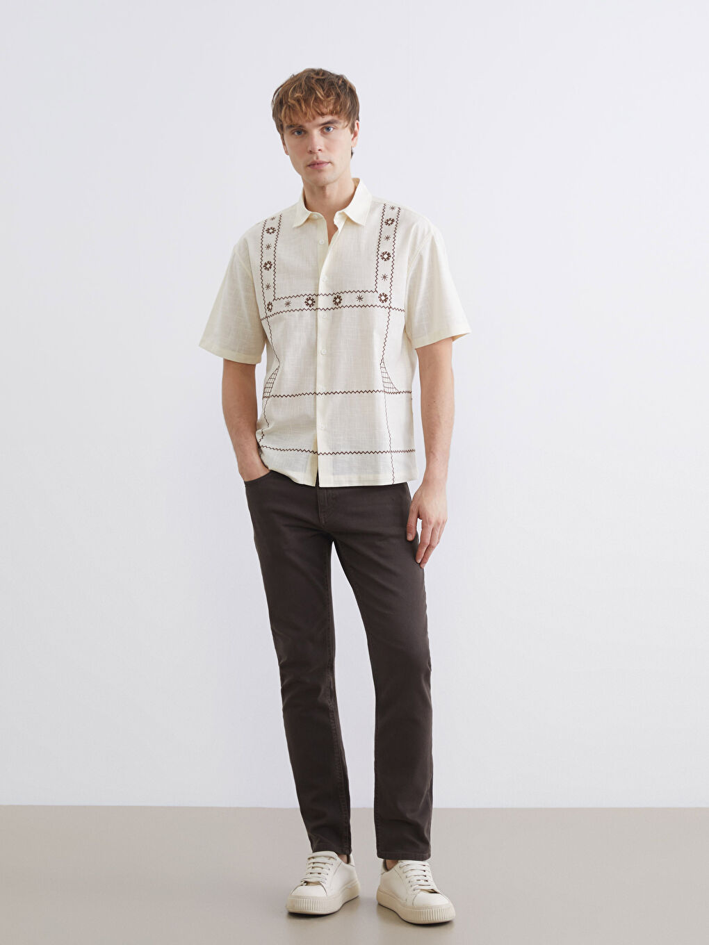 Kahverengi 779 Regular Fit Erkek Jean Pantolon