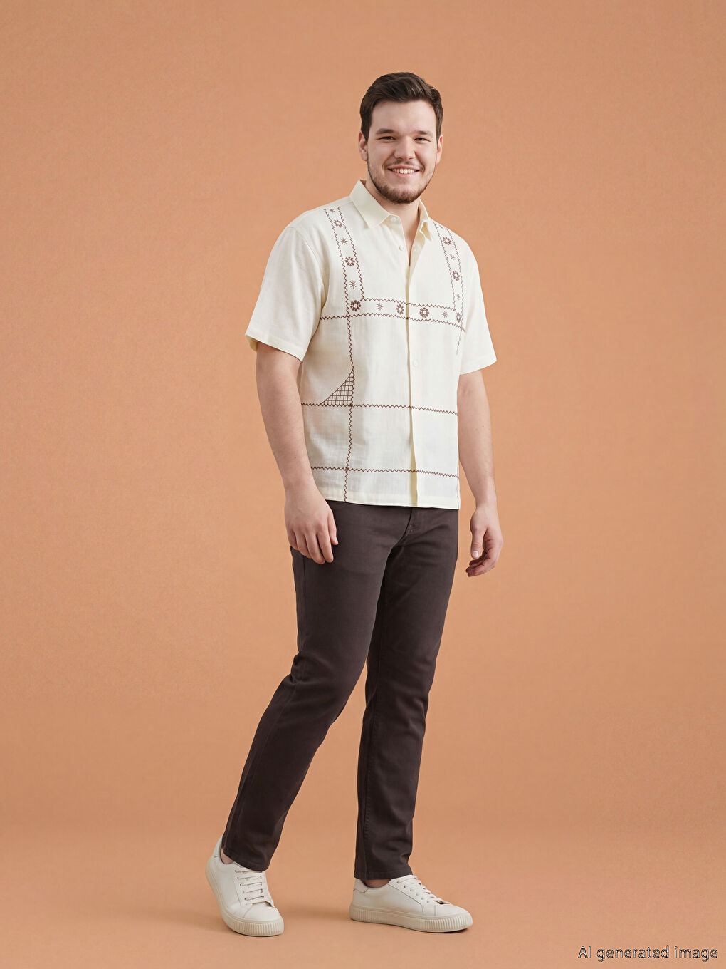 Kahverengi 779 Regular Fit Erkek Jean Pantolon-1