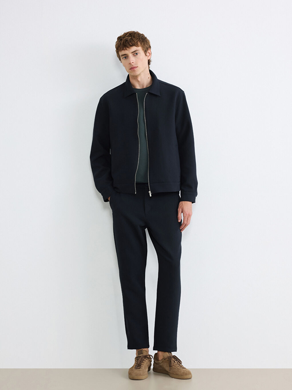 Lacivert Standart Kalıp Erkek Pantolon