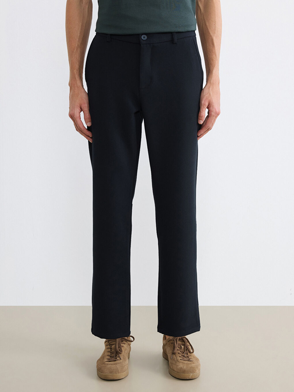 Lacivert Standart Kalıp Erkek Pantolon-2