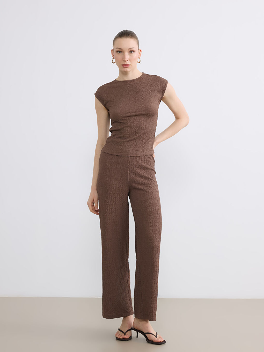 Débardeur BRUN Femme-1