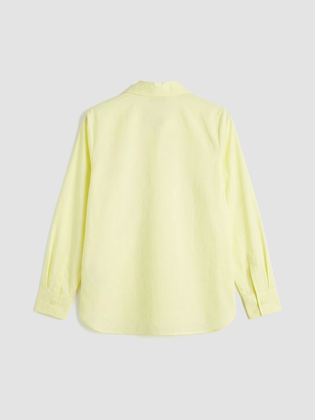 Sarı Oxford Kadın Gömlek-5