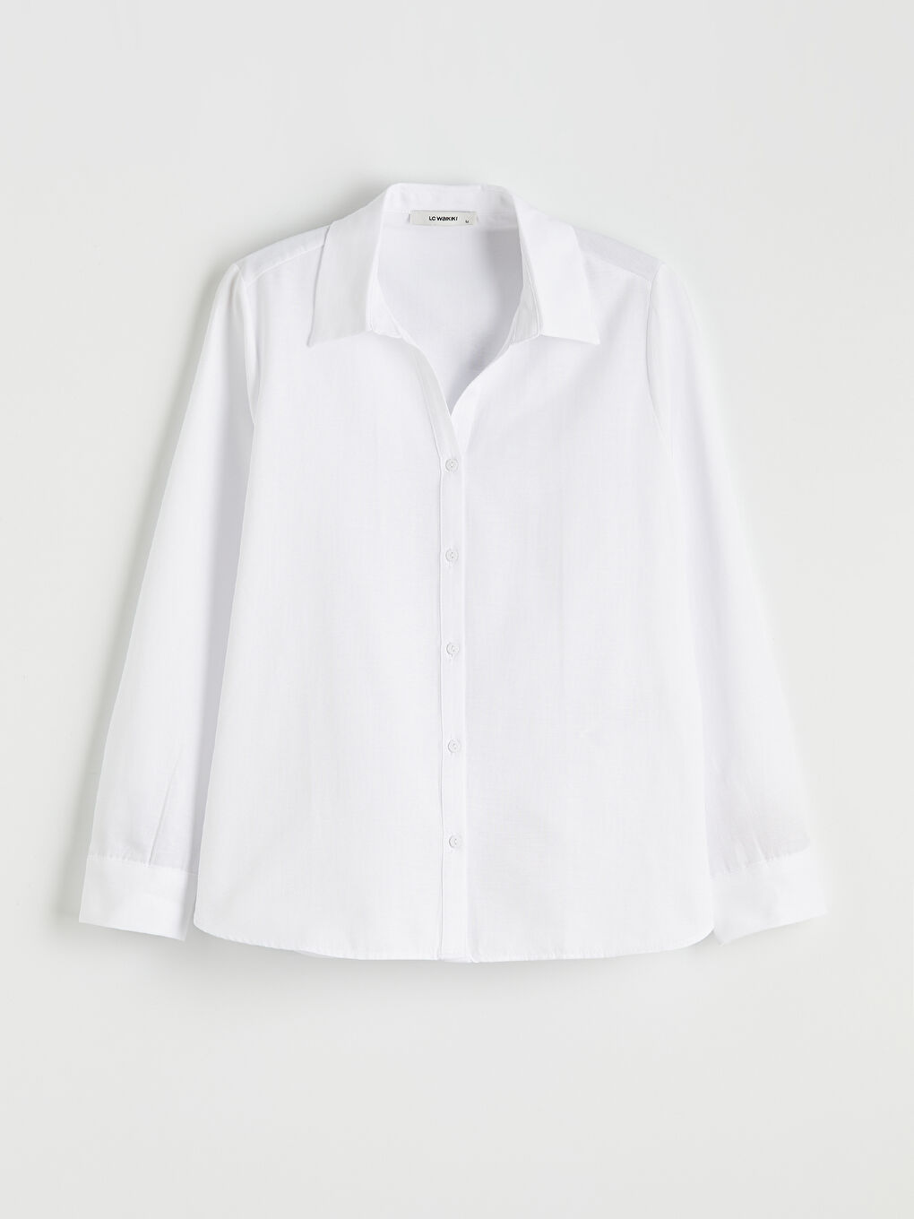 Beyaz Oxford Kadın Gömlek-4