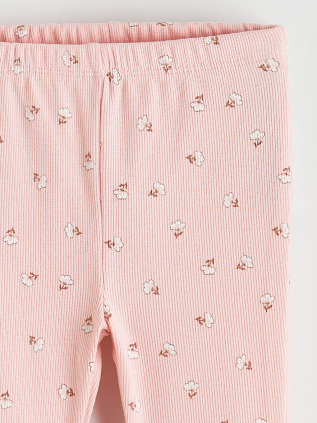 Pembe Desenli İspanyol Paça Kız Bebek Tayt-1