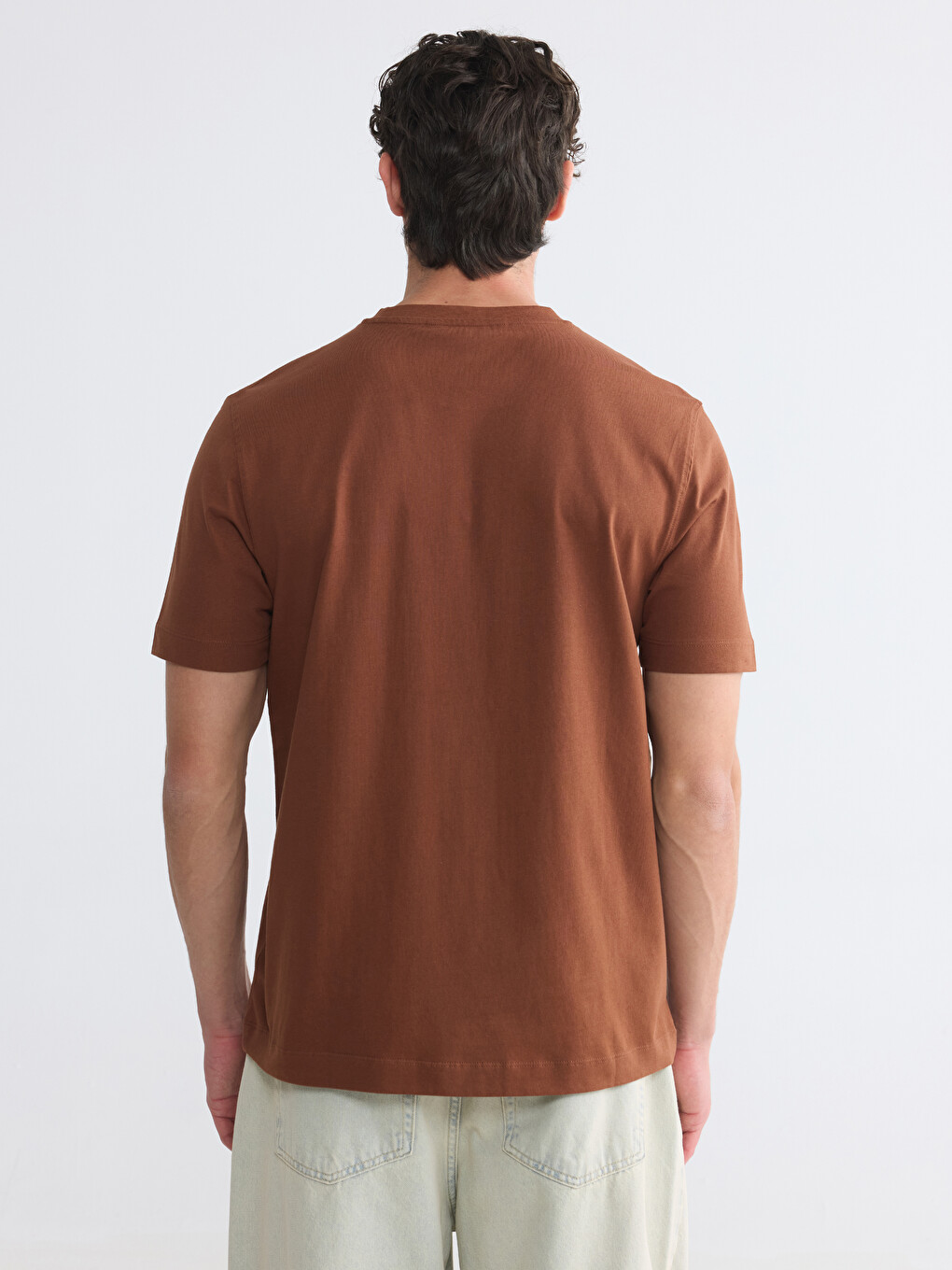 Crew Neck Embroidered Men's T-shirt-3