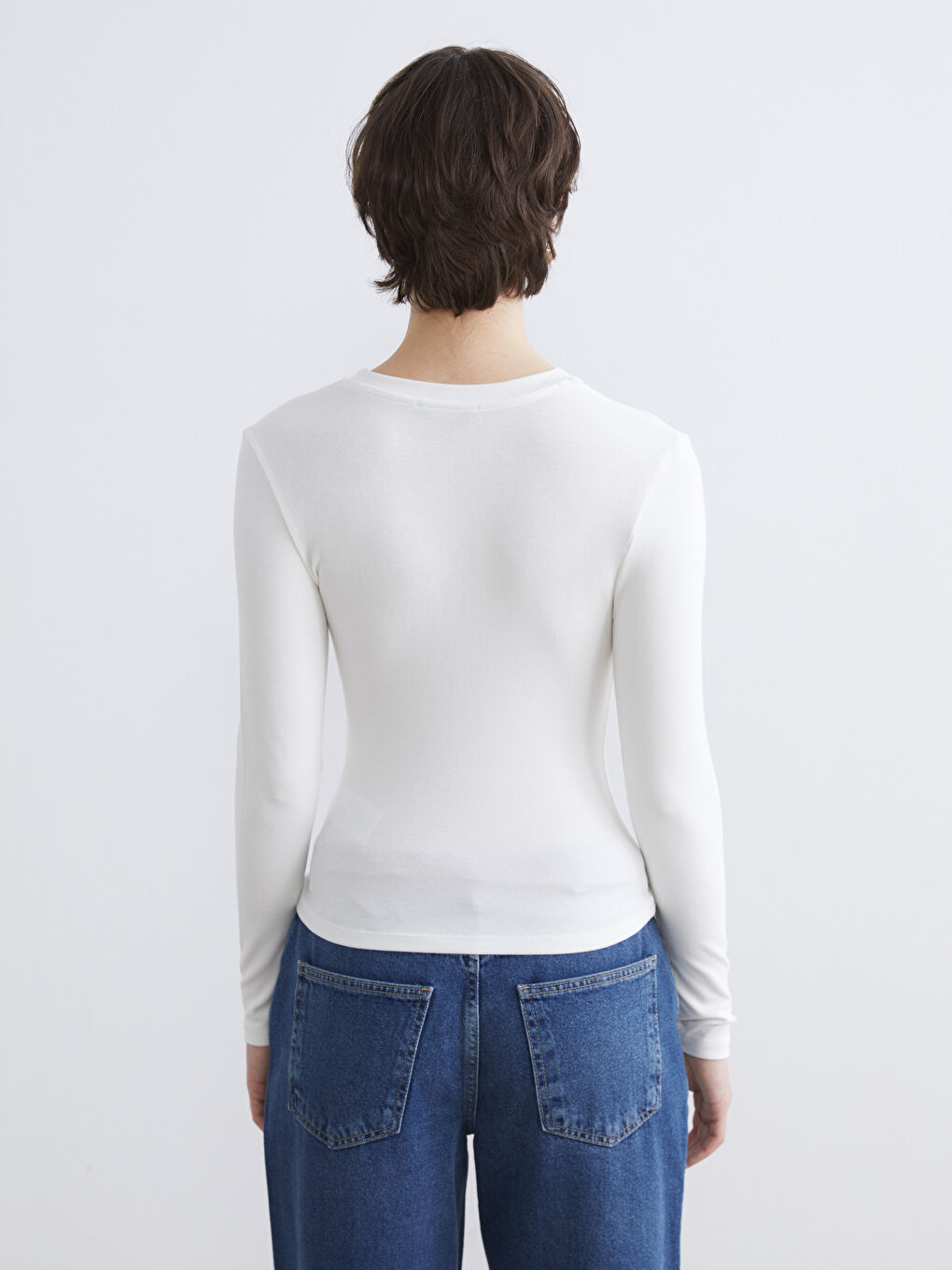 Ribbed Crewneck Bodysuit-3