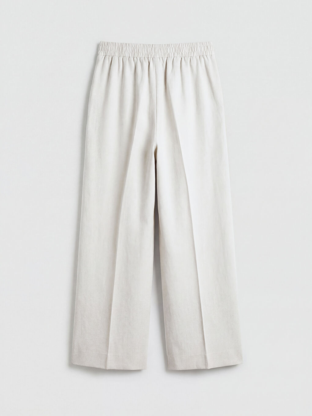 Damenhose aus Leinenmischung mit elastischem Bund-5