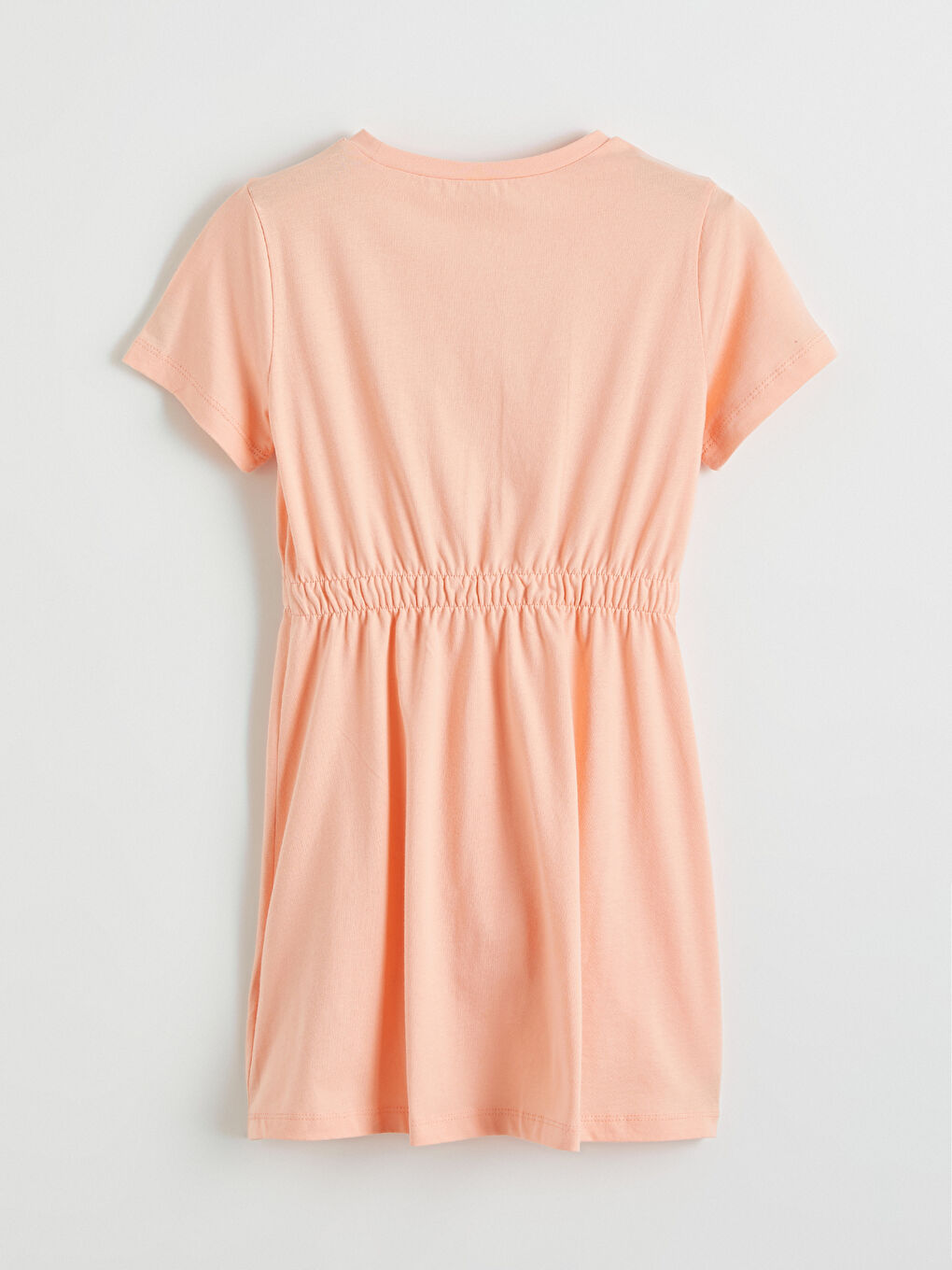 Pembe Bisiklet Yaka Kız Çocuk Elbise-2