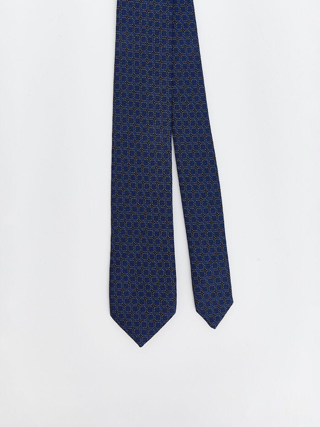 İndigo Desenli Erkek Kravat