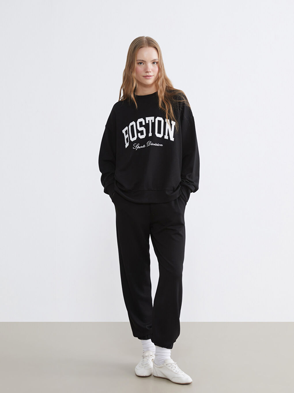 Siyah Soft Touch Kadın Jogger Eşofman Altı