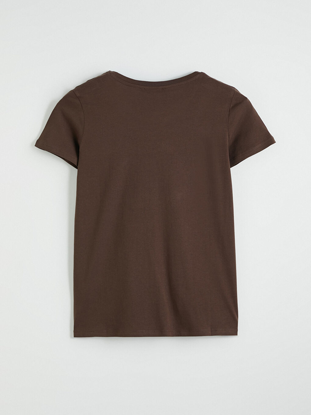 Tricou Imprimat cu Guler Rotund pentru Femei-6