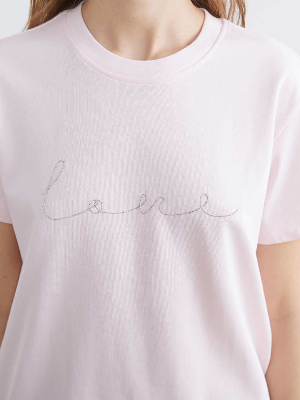 Әйелдер қызғылт Футболка-2