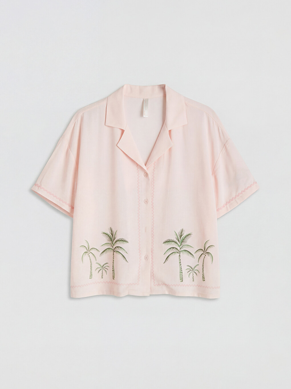 Femër Roze Set Pizhamash Të Shkurtra-5