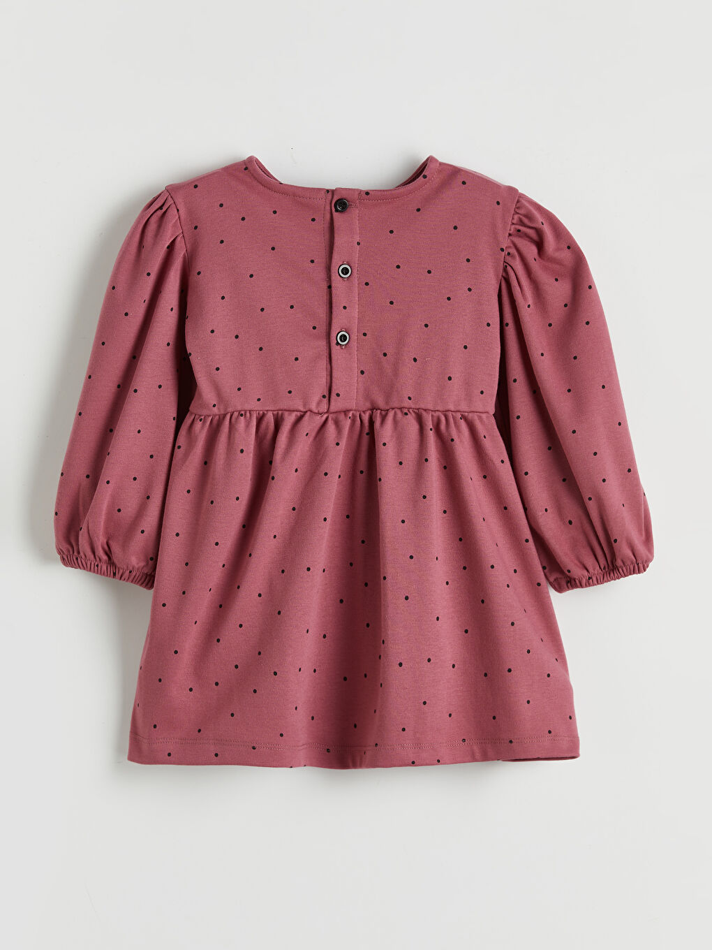 Robe Évasée à Pois avec Nœud pour Filles-1