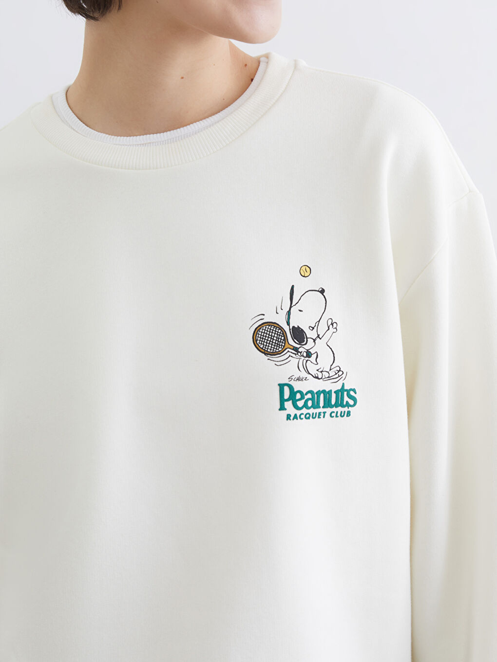 كنزة رياضية بيج امرأة-2