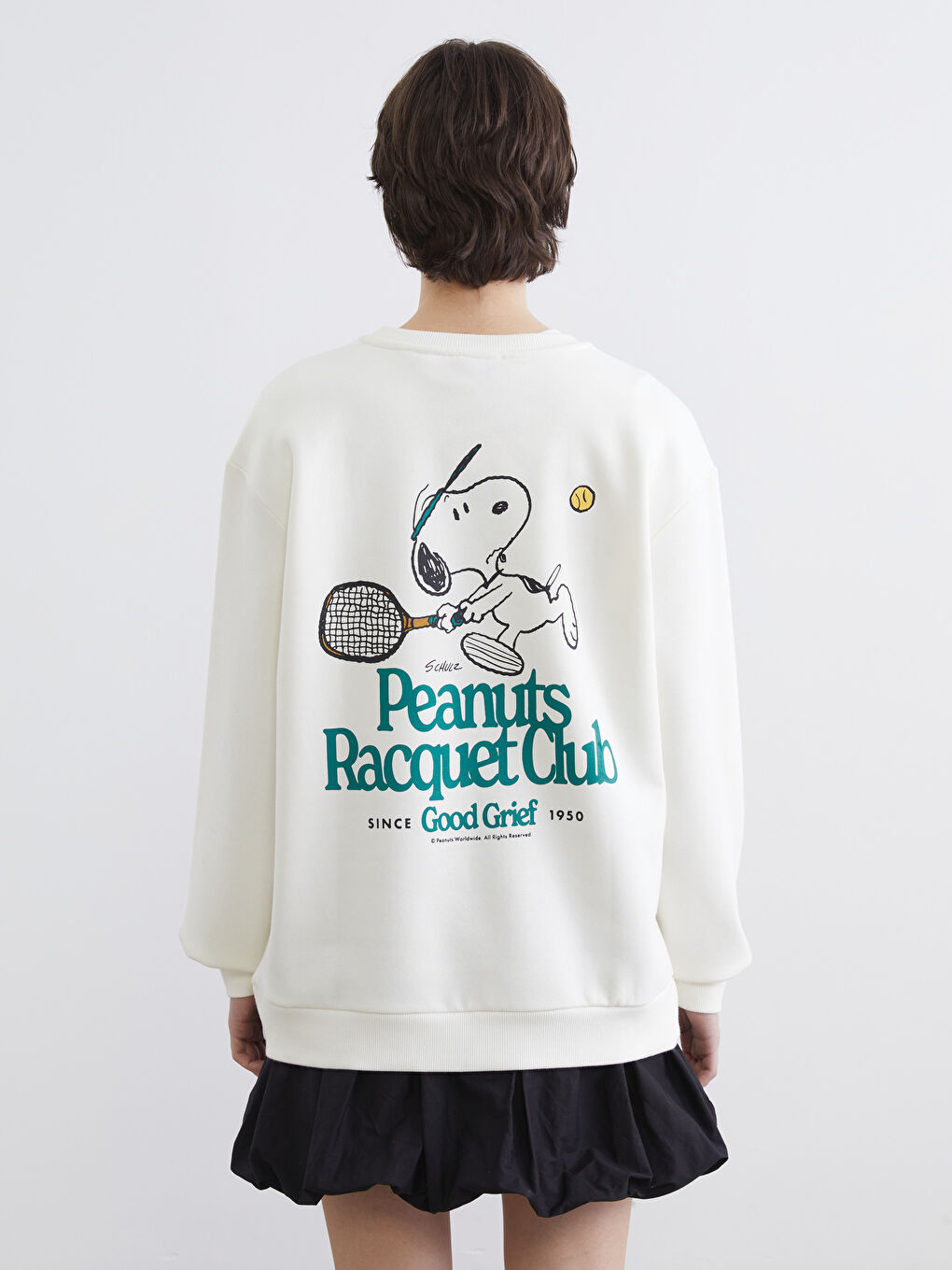 كنزة رياضية بيج امرأة-3