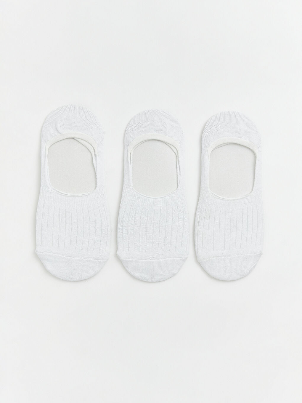 Beyaz Erkek Babet Çorap 3'lü