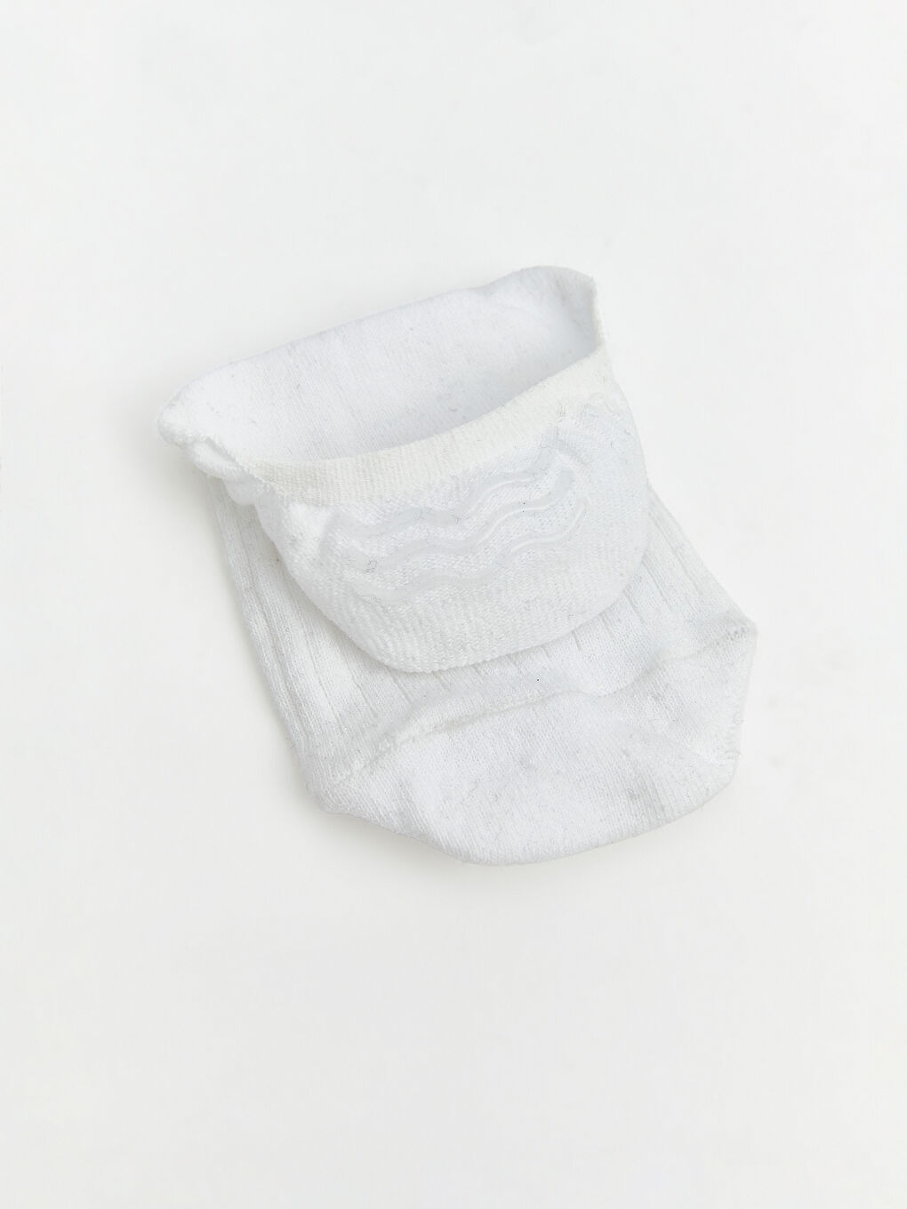 Beyaz Erkek Babet Çorap 3'lü-1