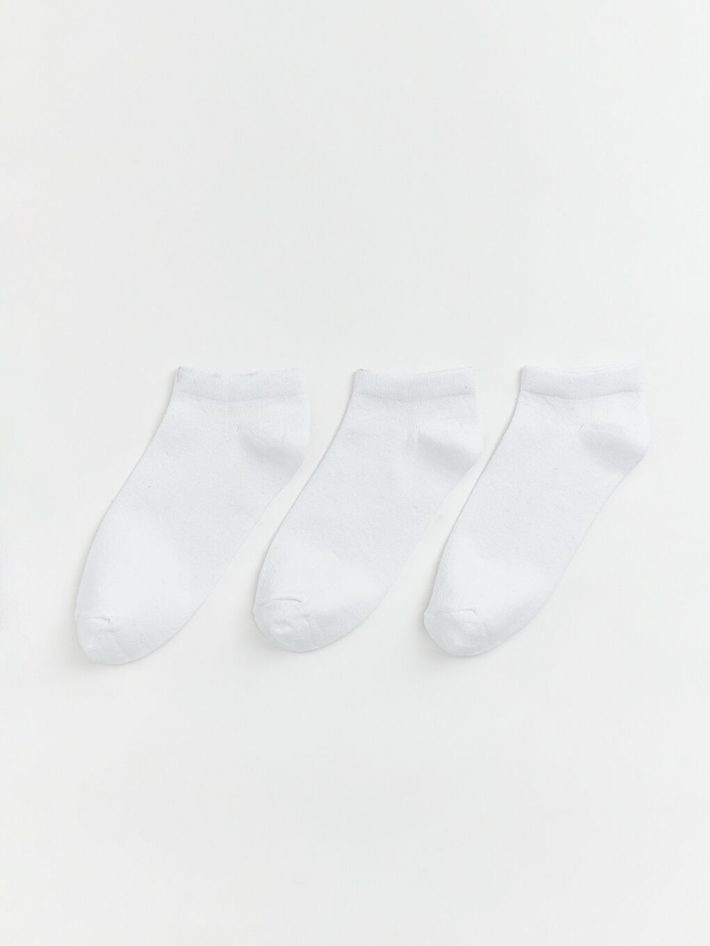 Beyaz Erkek Patik Çorap 3'lü