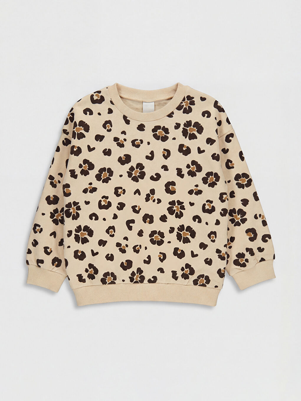 Sweat-shirt et pantalon leggings à imprimé léopard pour filles-1