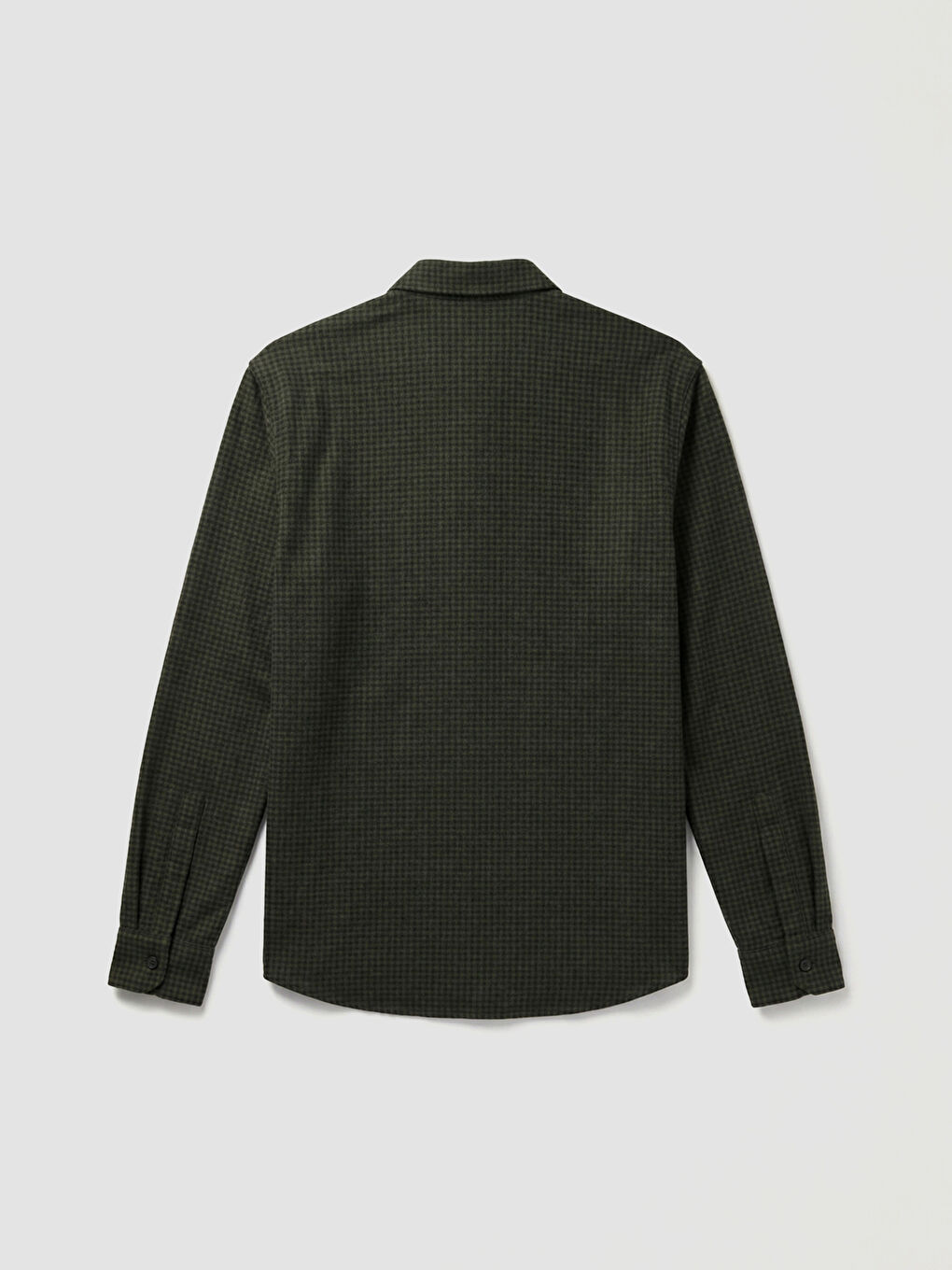 Haki Regular Fit Armürlü Erkek Gömlek-1