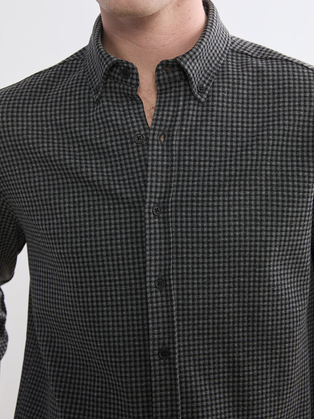 قميص انثراسايت / رمادي داكن رجل-2