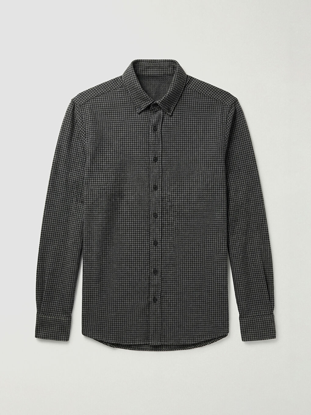 Antrasit Regular Fit Armürlü Erkek Gömlek