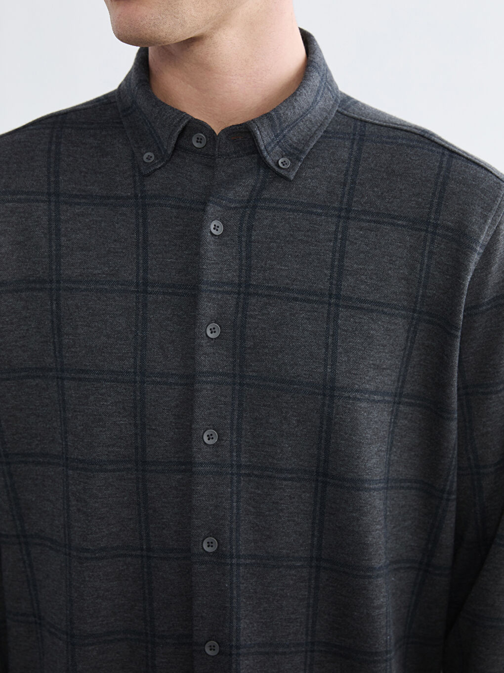 قميص رمادي رجل-2