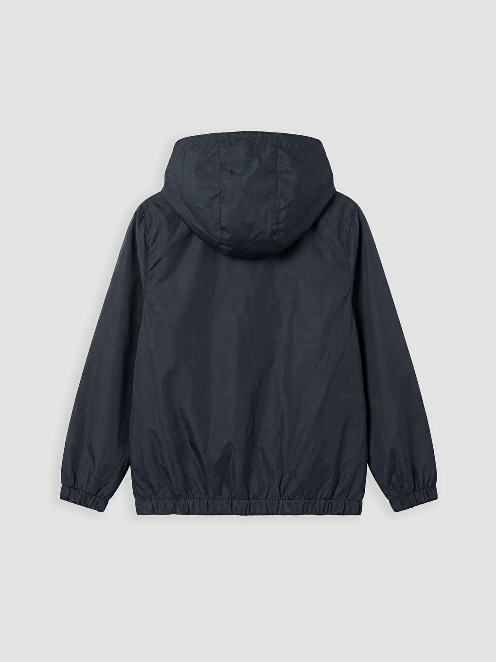 Lacivert Kapüşonlu Reflektör Şeritli Erkek Çocuk Yağmurluk-1