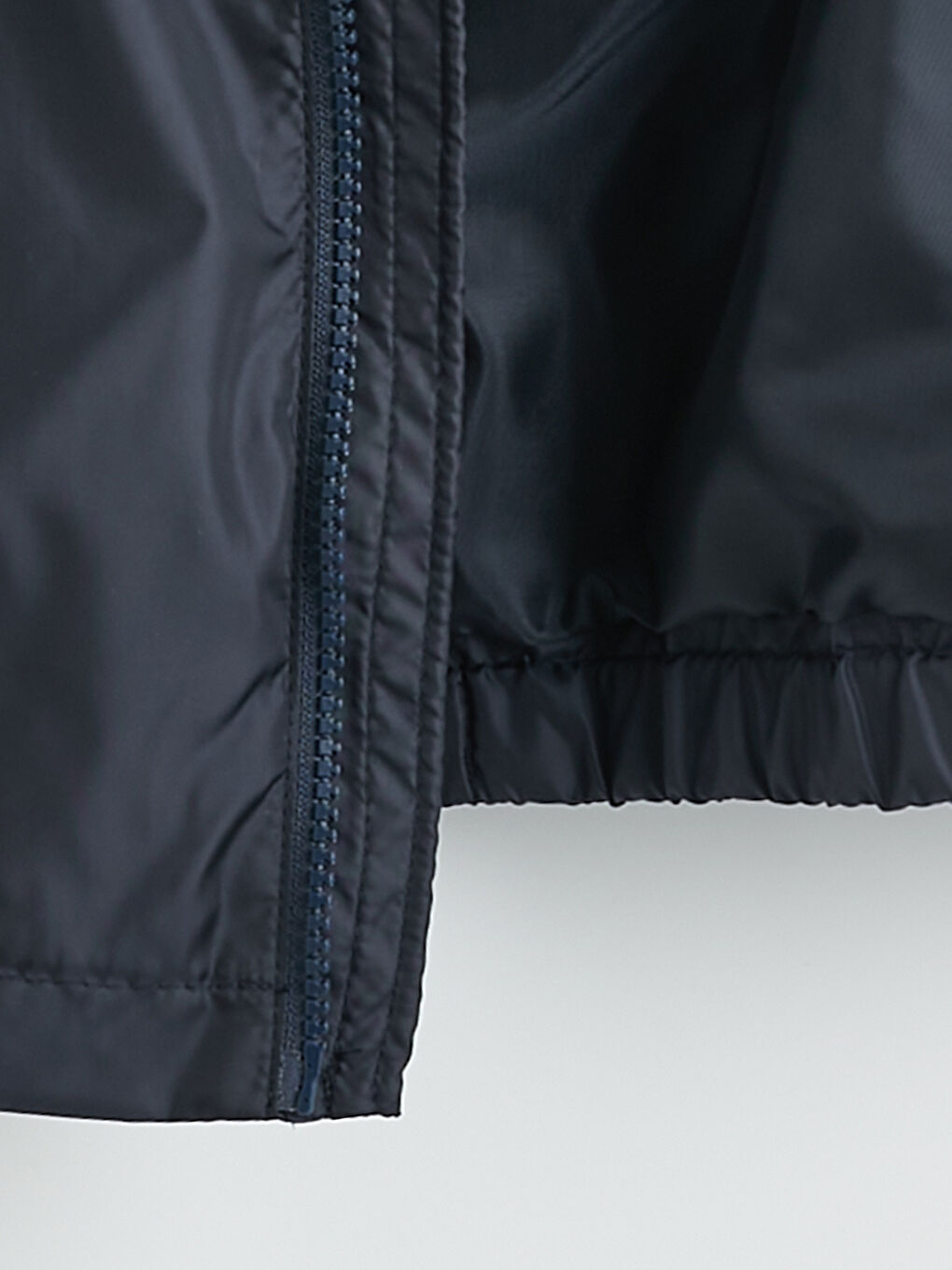 Lacivert Kapüşonlu Reflektör Şeritli Erkek Çocuk Yağmurluk-2