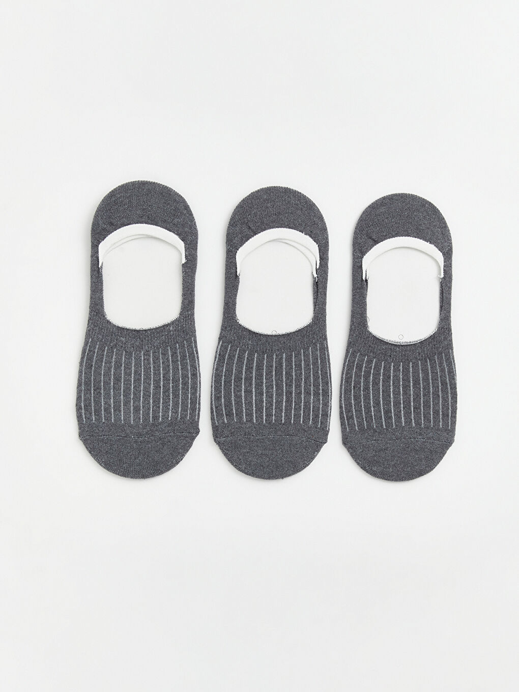 Gri Erkek Babet Çorap 3'lü