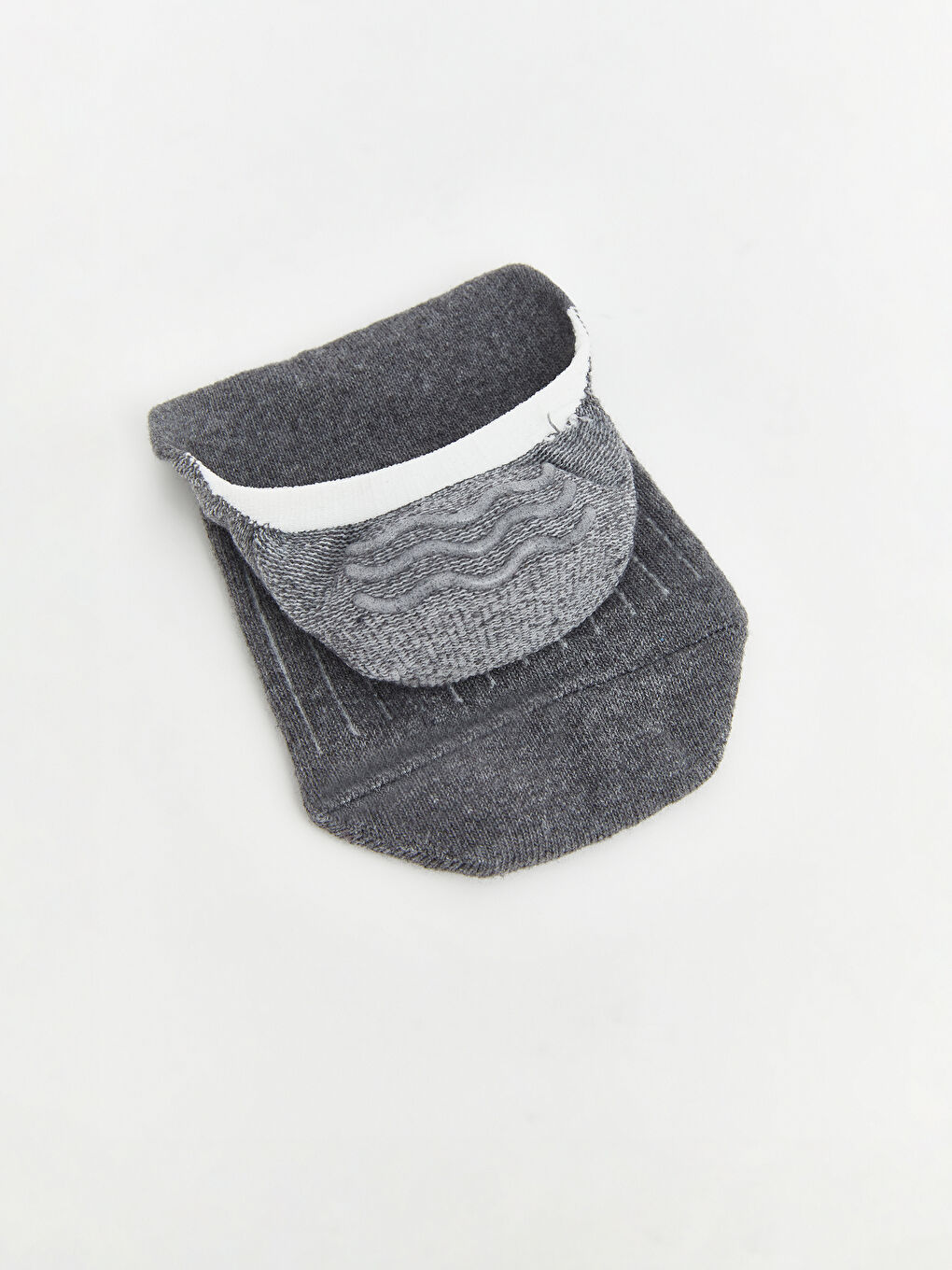 Gri Erkek Babet Çorap 3'lü-1