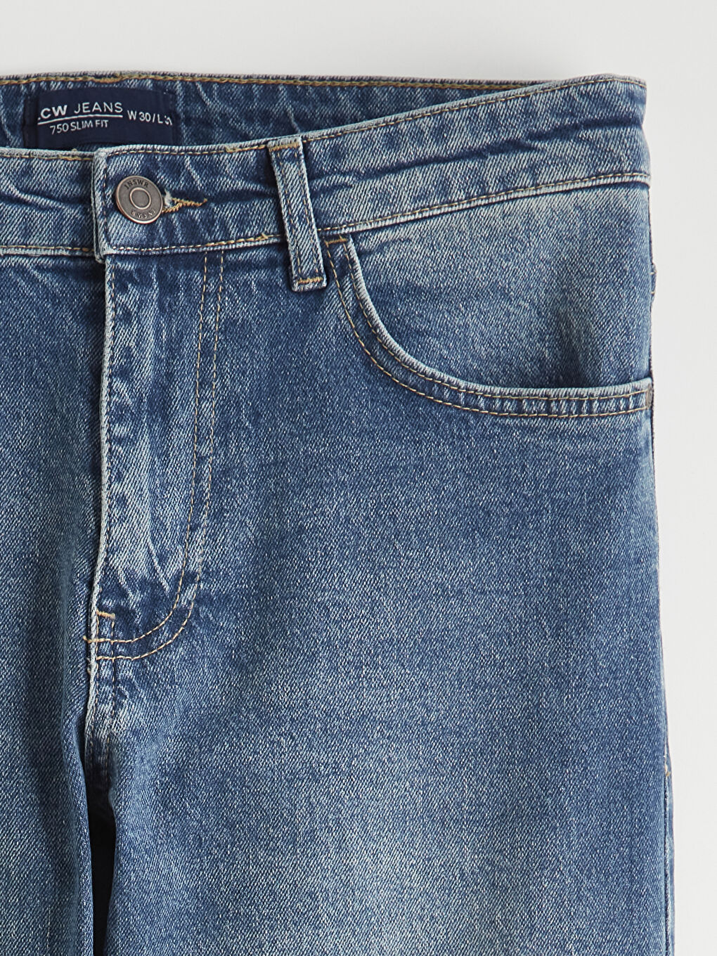 Yeşil 750 Slim Fit Erkek Jean Pantolon-1