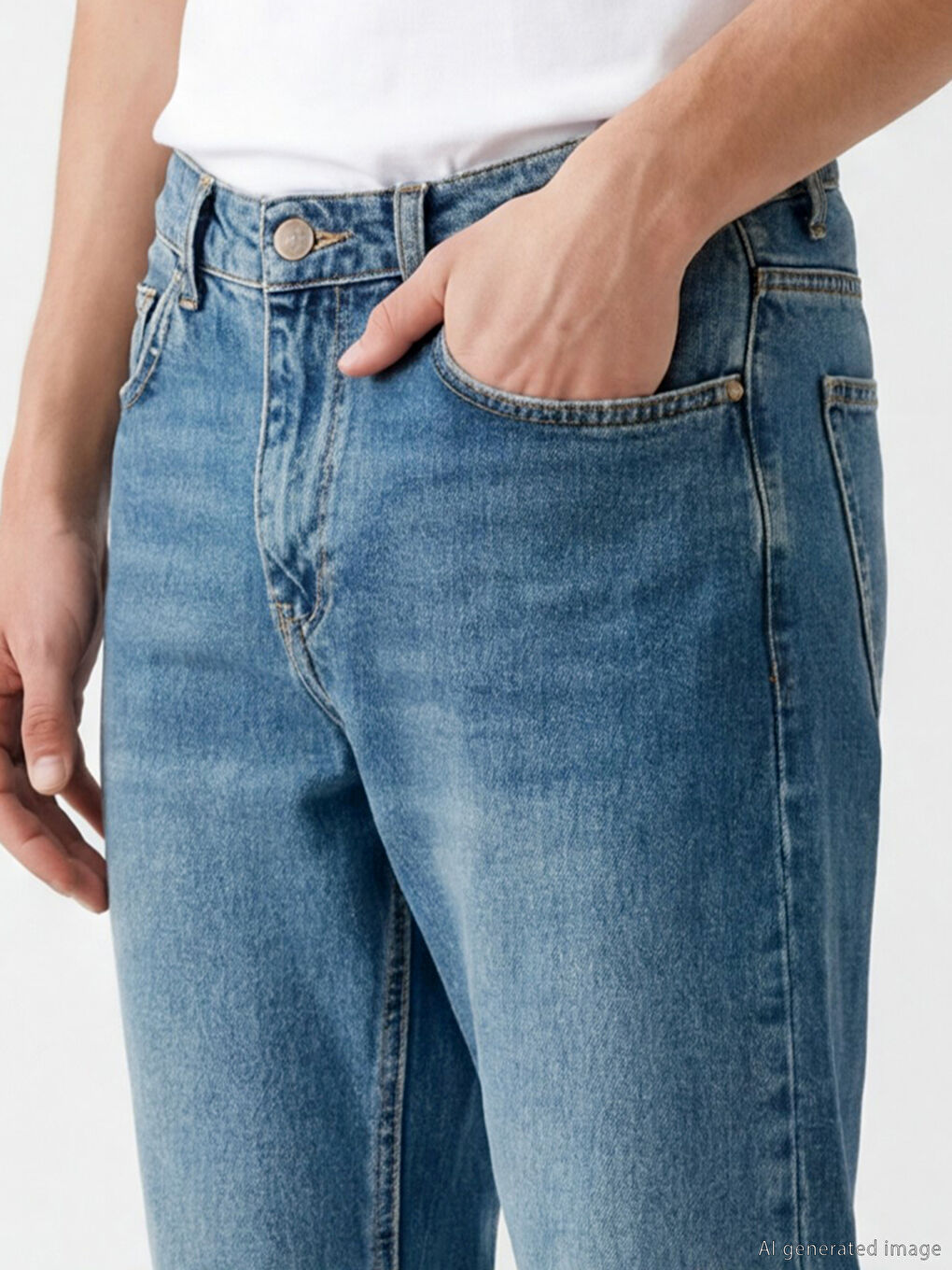 Yeşil 750 Slim Fit Erkek Jean Pantolon-2