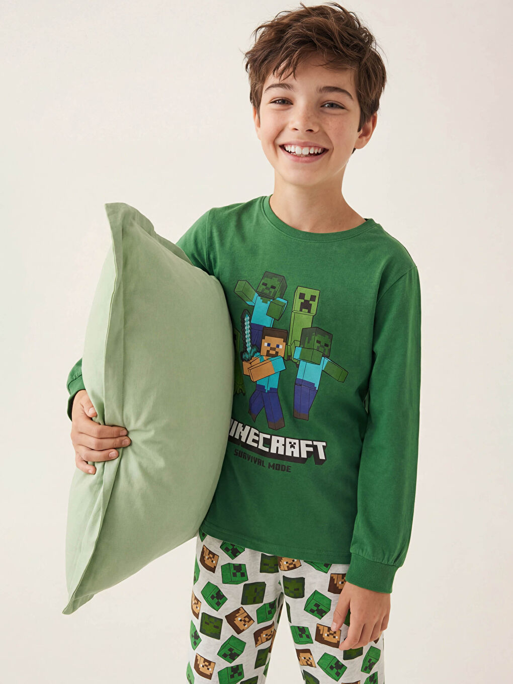 Minecraft štampani dečiji komplet pidžame-1