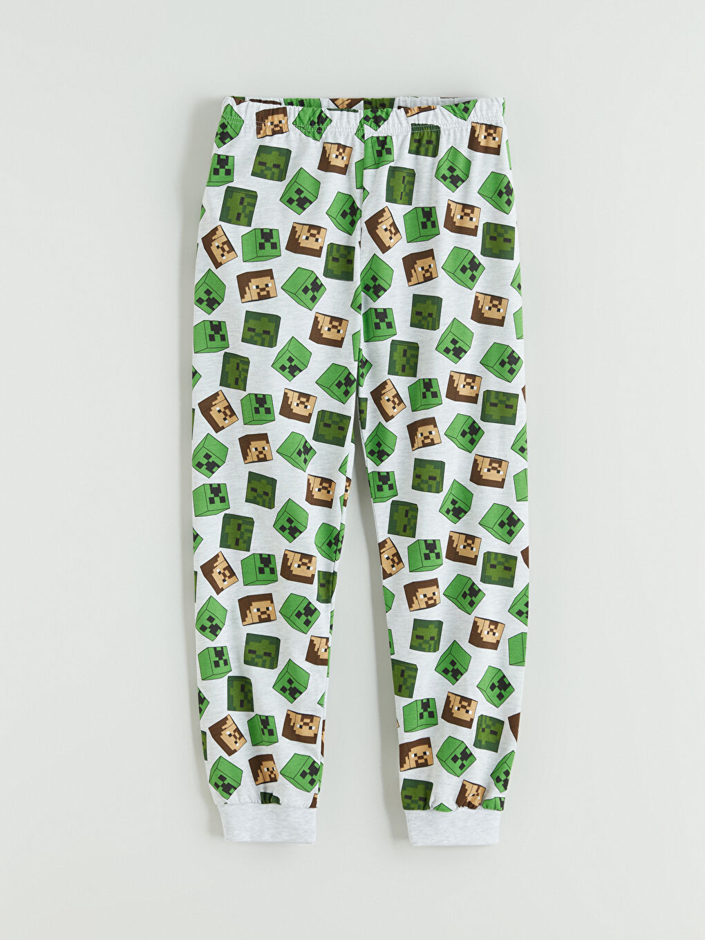 Yeşil Minecraft Baskılı Erkek Çocuk Pijama Takımı-3