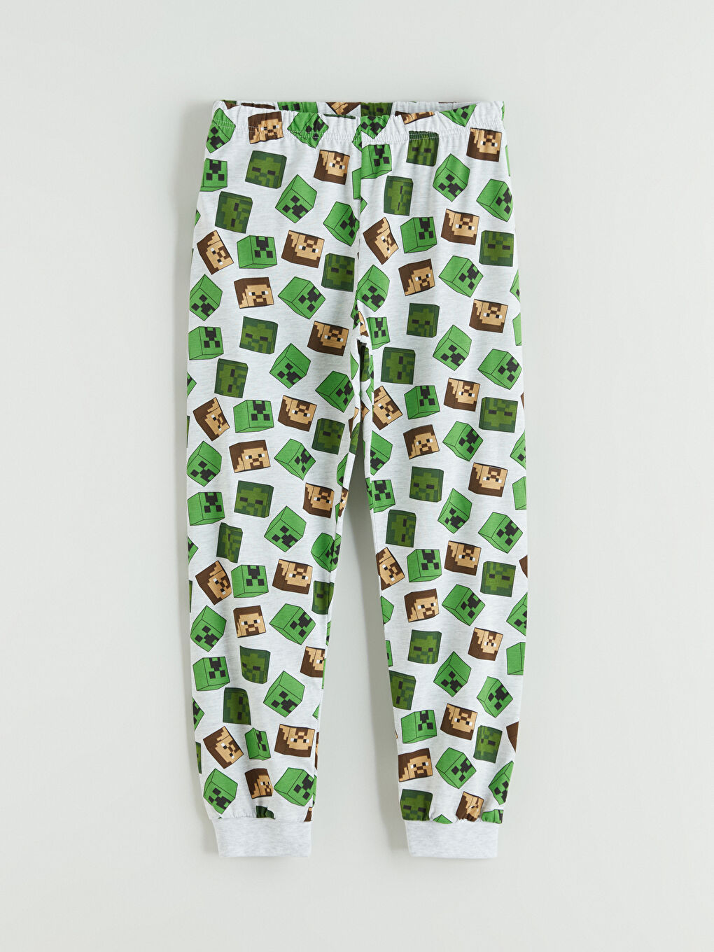 Yeşil Minecraft Baskılı Erkek Çocuk Pijama Takımı-5