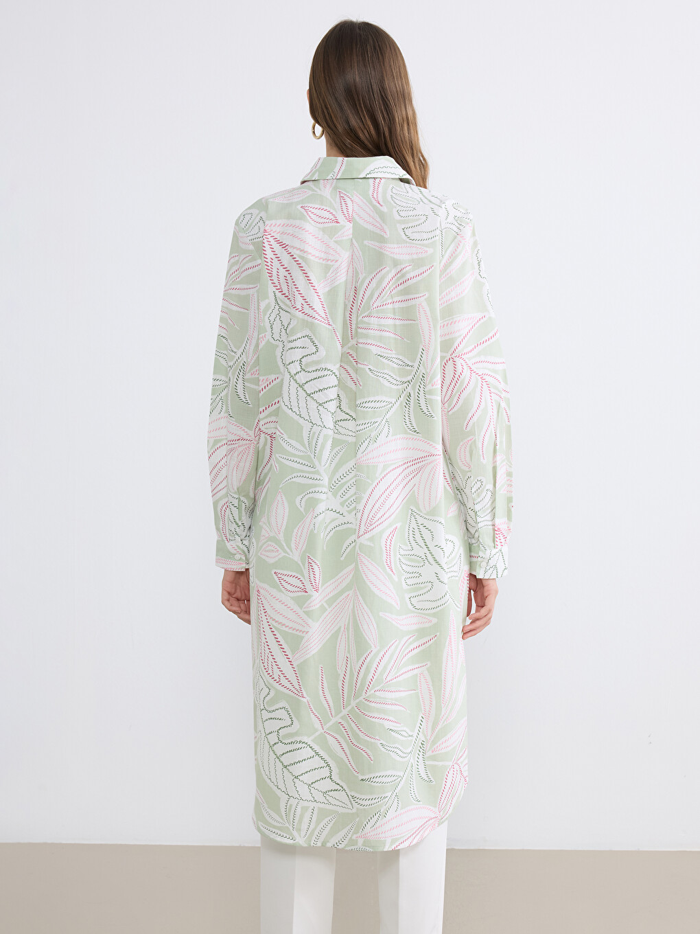 Patterned Women's Shirt Tunic-3