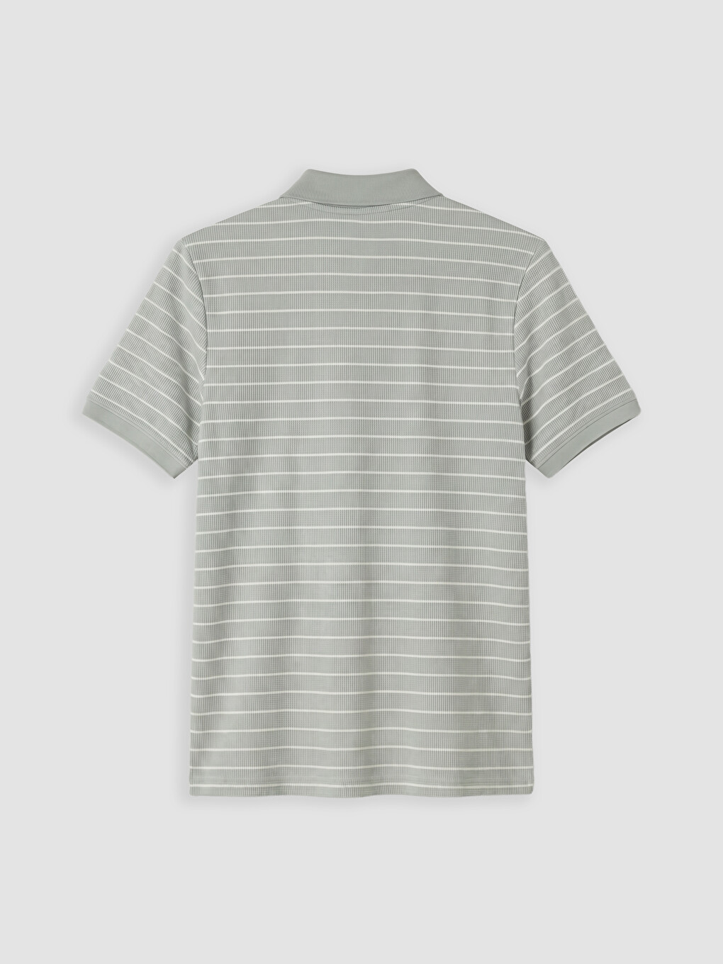 Tricou Polo Vărgat Texturat Pentru Bărbați-5