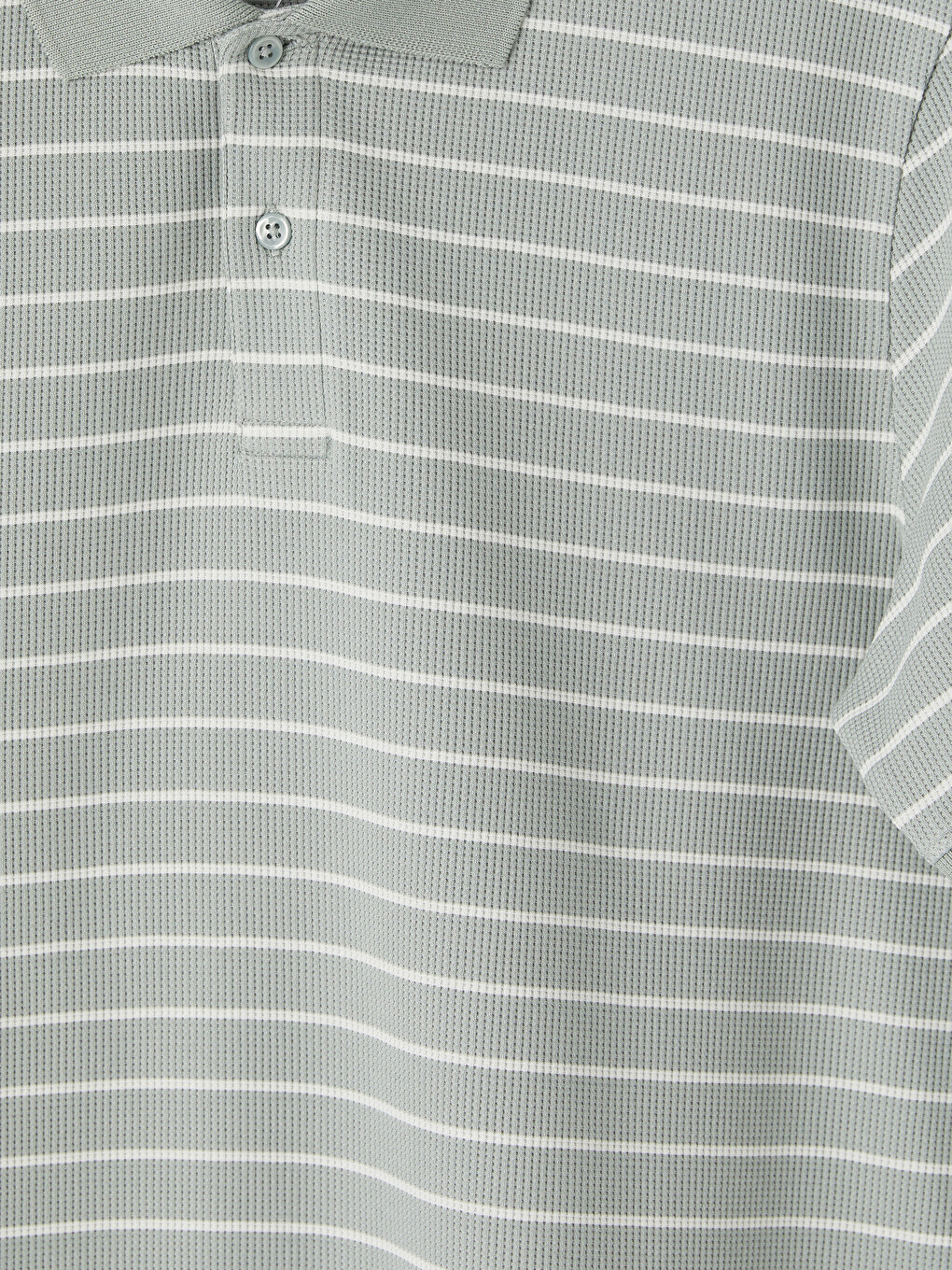 Tricou Polo Vărgat Texturat Pentru Bărbați-6
