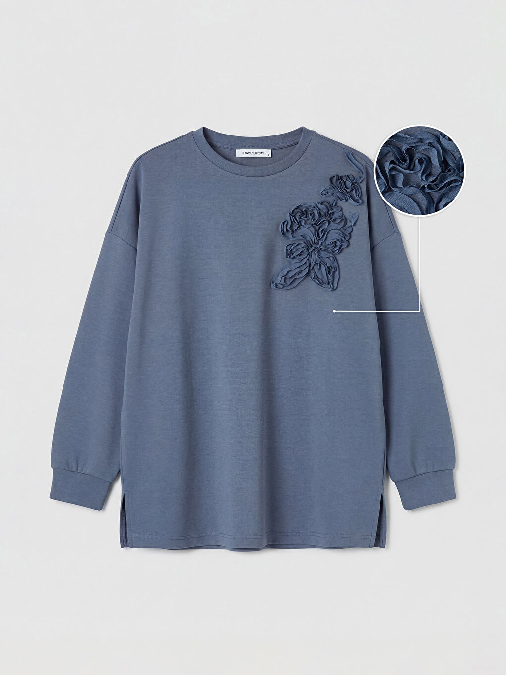 İndigo Soft Touch Oversize Kadın Sweatshirt Tunik