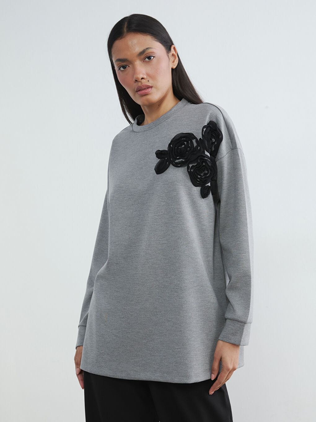 تونیکی سویتشێرت خه‌ڵوزی ژن-2