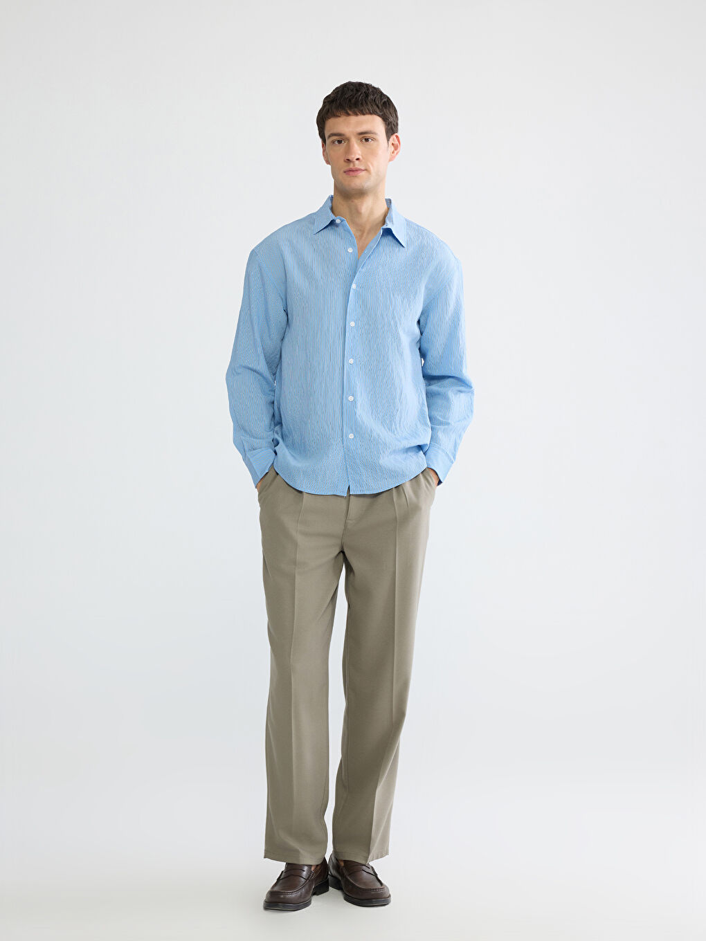 Regular Fit Striped Men's Shirt-1