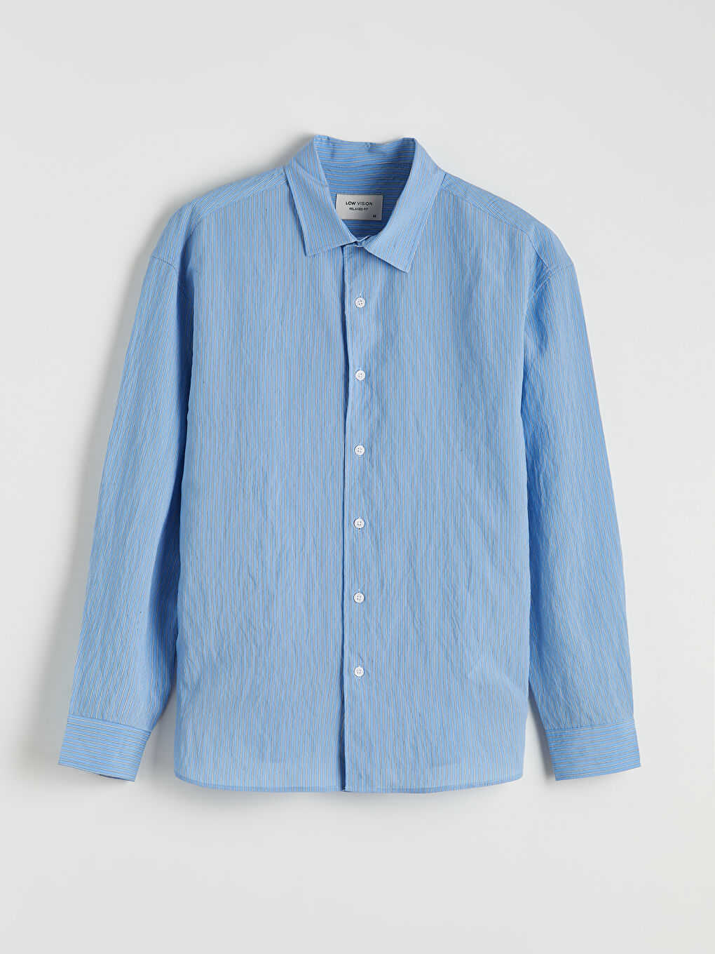 Mavi Regular Fit Çizgili Erkek Gömlek