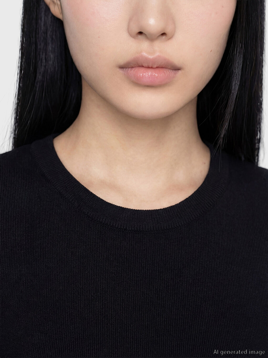 Siyah Modal Karışımlı Bodycone Elbise-2