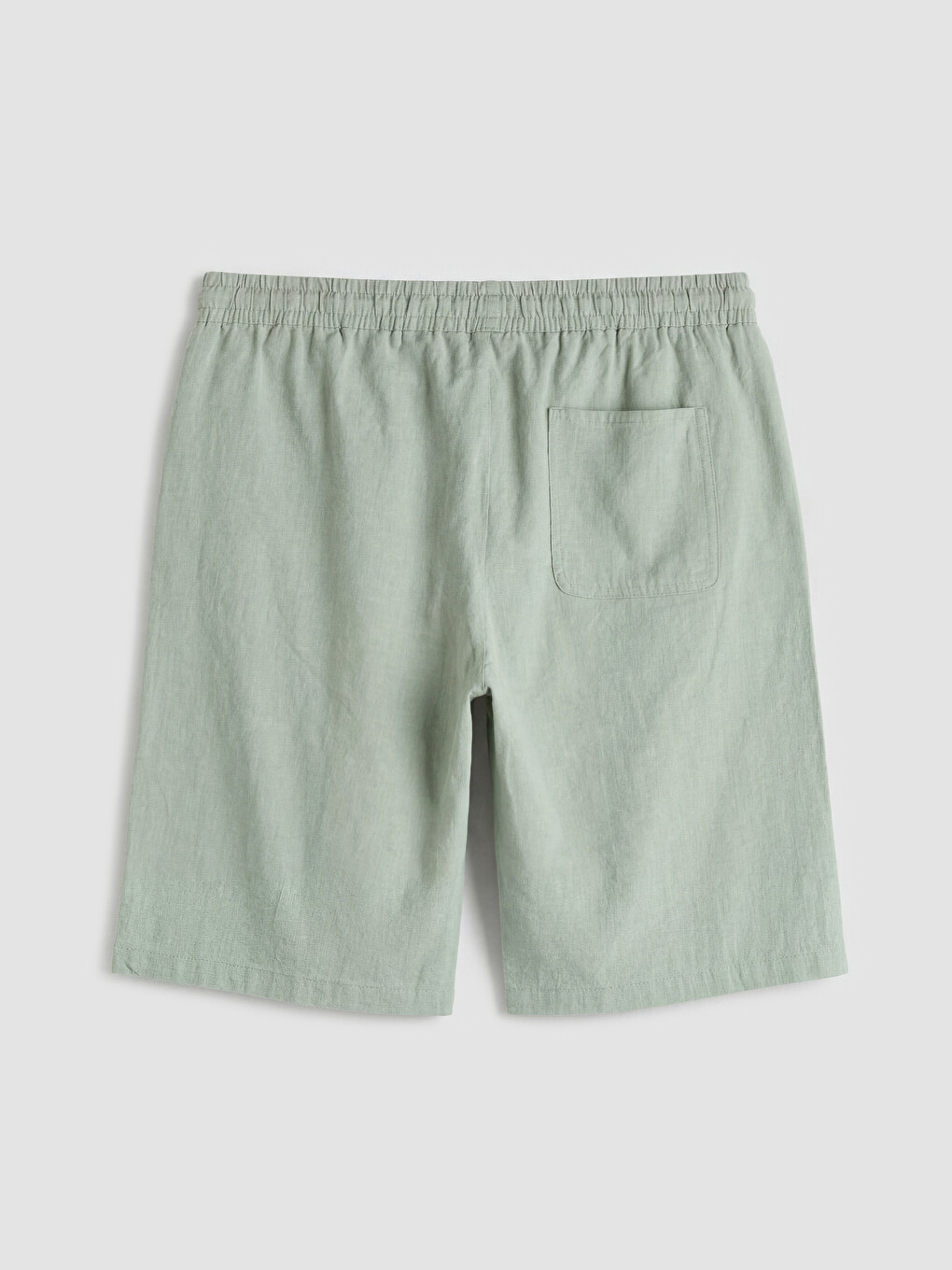 Regular Fit Linen Look Men's Shorts-3