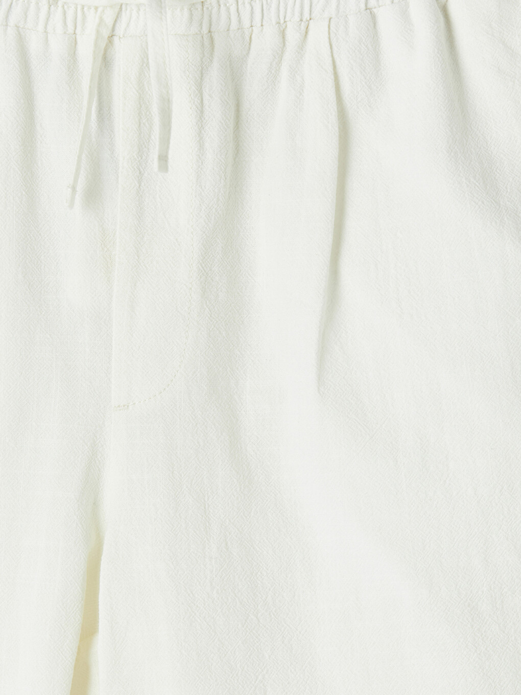 Standard Fit Linen Look Men's Shorts-6