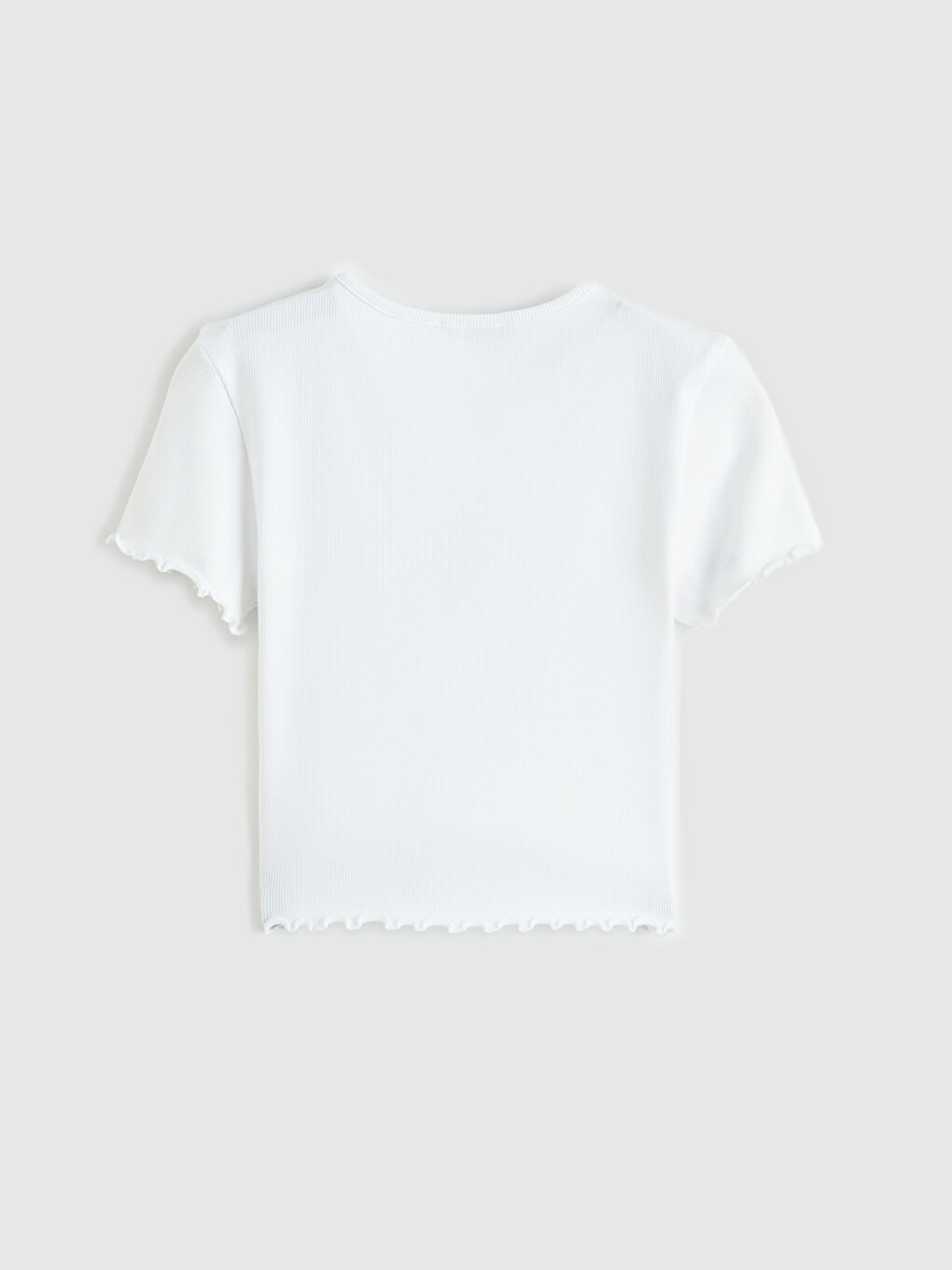 Crew Neck Embroidered Women's Crop-5
